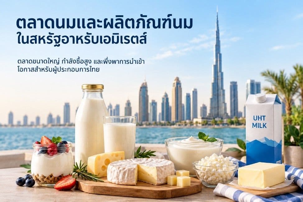 รายงานตลาดนมและผลิตภัณฑ์นมในสหรัฐอาหรับเอมิเรตส์